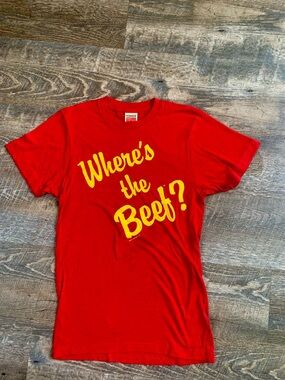 "Where's the Beef?" Red Graphic Tee 2011